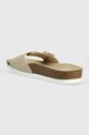 Obuwie Tommy Hilfiger klapki zamszowe TH MULE SANDAL SUEDE FW0FW07071 beżowy