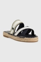 Natikače Tommy Hilfiger GOLDEN WEBBING SANDAL mornarsko plava