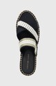 Tommy Hilfiger klapki GOLDEN WEBBING SANDAL granatowy FW0FW07096