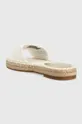 Natikače Tommy Hilfiger ECRU DENIM FLAT SANDAL  Vanjski dio: Tekstilni materijal Unutrašnji dio: Tekstilni materijal Potplat: Sintetički materijal