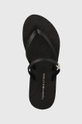 črna Japonke Tommy Hilfiger TH MONOGRAM STRAP SANDAL