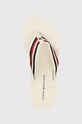 Žabky Tommy Hilfiger TOMMY ESSENTIAL COMFORT SANDAL biela FW0FW07147