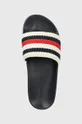 mornarsko modra Natikači Tommy Hilfiger TOMMY ESSENTIAL POOL SLIDE