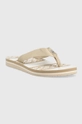 Σαγιονάρες Tommy Hilfiger TH MONOGRAM ESSENTIAL SANDAL μπεζ