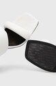 Kožené šľapky Karl Lagerfeld IKON HEEL biela KL39005.011