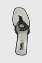 Karl Lagerfeld japonki skórzane SKOOT czarny KL80408.000