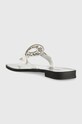 Cipők Karl Lagerfeld bőr flip-flop SKOOT KL80408.011 fehér
