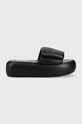 Шльопанці Steve Madden Swoosh 5-8 см чорний SM11002446.001