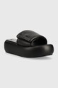 Шльопанці Steve Madden Swoosh SM11002446.001 чорний SS23