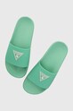 Guess papucs BEACH SLIPPERS szintetikus türkiz E3GZ12.BB00F.G8FO