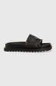 Guess klapki FABETZA tekstylny czarny FL6BZT.ELE19.BLACK