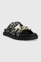Guess papucs FATEMA FL6FAT.FAL03.BLKPL fekete SS23