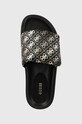 Παντόφλες Guess FABETZY FABETZY μαύρο FL6FZY.FAL19.BLKPL
