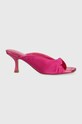 Guess klapki RINAH2 5-8 cm różowy FL6R2H.SAT03.FUXIA