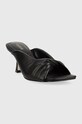 Guess klapki skórzane RINAH FL6RNH.LEA03.BLACK czarny SS23