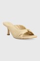 Guess slapi de piele RINAH FL6RNH.LEA03.SAND bej SS23
