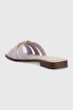 Obuwie Guess klapki skórzane SYMO FL6SYM.LEA19.LILAC fioletowy