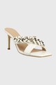 Guess slapi de piele VALALY FL6VLY.LEA03.WHITE alb SS23