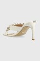 Обувки Кожени чехли Guess VALALY FL6VLY.LEA03.WHITE бял