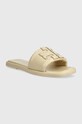 Kožené šľapky Tory Burch 79985-200 79985.200 béžová AA00