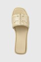 Kožené šľapky Tory Burch 79985-200 béžová 79985.200