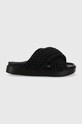 Inuikii klapki Woven tekstylny czarny 70104.105.Black