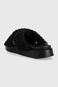 Obuwie Inuikii klapki Woven 70104.105.Black czarny