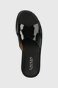Lauren Ralph Lauren klapki skórzane Kelsie czarny 802904252001.BLACK