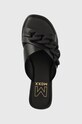 Mexx klapki skórzane Laila czarny MXCY011301W