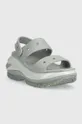Crocs sliders Classic Mega Crush sandal gray