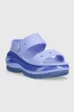 Шлепанцы Crocs Classic Mega Crush Sandal фиолетовой