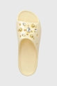 бежевий Шльопанці Crocs Classic Platform Crystals Perls Slide