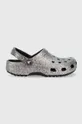 срібний Шльопанці Crocs Classic Glitter Clog Жіночий
