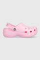 pink Crocs sliders CLASSIC PLATFORM CLOG WOMEN Women’s