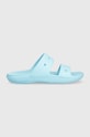 Pantofle Crocs Classic Sandal plochý tyrkysová 206761.411