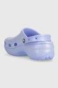 Crocs klapki Classic Platform Glitter Clog Materiał syntetyczny