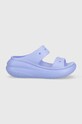 Šľapky Crocs CLASSIC CRUSH SANDAL platforma fialová 207670.5Q6