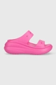 ružová Šľapky Crocs CLASSIC CRUSH SANDAL Dámsky