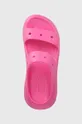 pink Crocs sliders CLASSIC CRUSH sandal