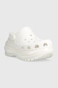 Crocs papuci Classic Mega Crush Clog 207988.100 alb SS25