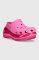 Crocs sliders Classic Mega Crush clog pink