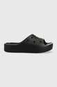 Шлепанцы Crocs Classic Platform Slide платформа чёрный 208180.001