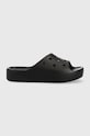 Crocs papuci Classic Platform Slide sintetic negru 208180.001