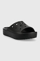 Crocs papuci Classic Platform Slide 208180.001 negru SS23