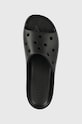 Crocs papuci Classic Platform Slide negru 208180.001