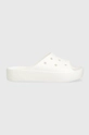 white Crocs sliders Classic Platform slide Women’s