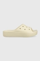 beige Crocs ciabatte slide Classic Platform Donna