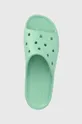 turquoise Crocs sliders Classic Platform slide