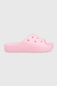 pink Crocs sliders Classic Platform slide Women’s