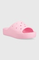 Crocs papucs Classic Platform Slide 208180.6S0 rózsaszín SS23